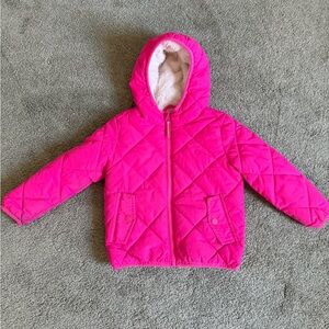 Cat & Jack Pink Quilted Jacket with Hood